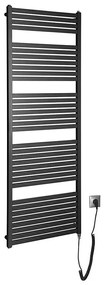 Aqualine Aqualine - Fürdőszobai elektromos radiátor TONDI-E 800W/230V 169 cm matt fekete SH0330