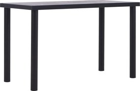 vidaXL fekete és betonszürke MDF étkezőasztal 120 x 60 x 75 cm
