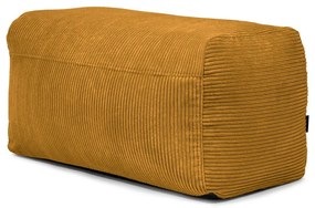 Mustársárga kordbársony babzsákfotel Plus 100 Lounge – SLOWDOWN