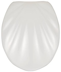 Premium Sea Shell fehér WC-ülőke, 45,5 x 38 cm - Wenko
