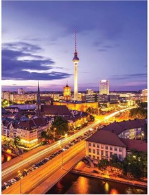 Fotótapéta város éjszaka utca fotótapéta 184 x 254