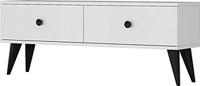 Mona TV-állvány, fehér, 120 cm
