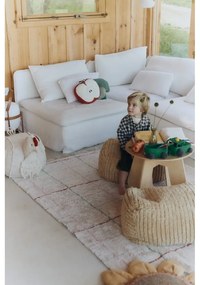 Krémszínű mosható kézi szövésű pamut szőnyeg 90x130 cm Color Lines – Lorena Canals