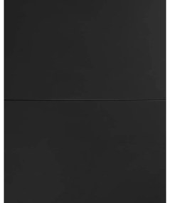 Fekete kerek bővíthető étkezőasztal üveg asztallappal ø 160 cm Vashti – Kave Home