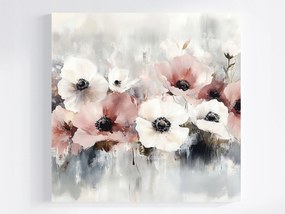 Vászonkép Canvas Akvarell Természet Virágok Csokor Kert 80x80