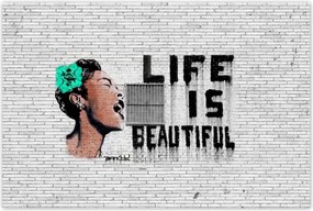 Poszterek 120x80 Banksy Life is beautiful
