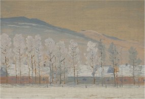 Fotótapéta Flizelin Dekoratív az irodába Téli táj 152x104 Ragasztó