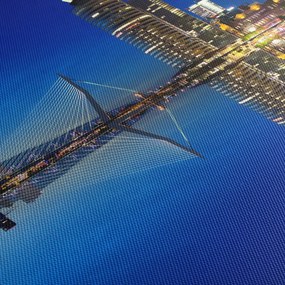 Kép - éjszaka Rotterdam (120x50 cm)