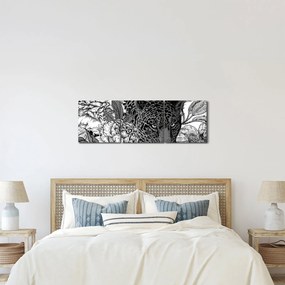 Kép - Egzotikus kert (órával) (90x30 cm)