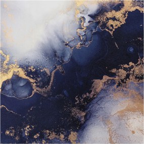 Dekoratív fotótapéta falra Könnyű összeszerelés Sötétkék hullámok 250x250 Ragasztó