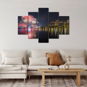 A szingapúri tűzijáték képe (150x105 cm)