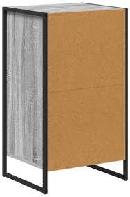 Széf fiókkal Szürke Sonoma 81 x 36 x 150.5 cm Faanyag