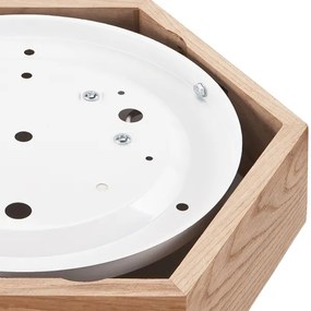 Mennyezeti lámpa OAK HEX 1xE27/60W/230V á. 32 cm tölgy