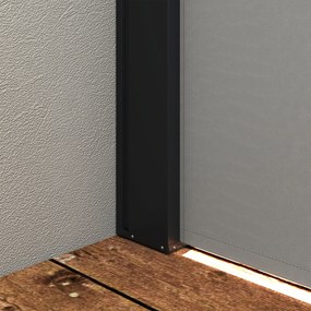 Outsunny Összecsukható Kerti Oldalsátor Szélvédő 4L x 1,60H m Alumínium Poliészter UV-álló Magas sűrűségű 180 g/m² Világosszürke | Aosom