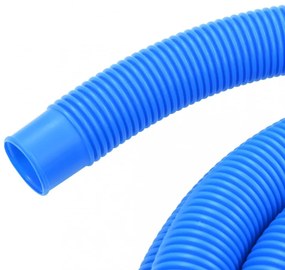 kék medencetömlő szorítóbilincsekkel 38 mm 12 m