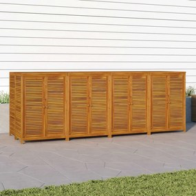 tömör akácfa kerti tárolóláda 280 x 87 x 104 cm