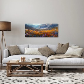 Kép - Festett hegyi táj II. (120x50 cm)