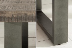 Dohányzóasztal Thunder II 100 cm szürke mangó