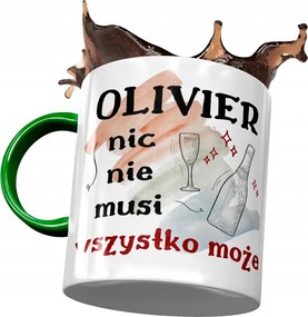 Zöld bögre Olivier Kollégáknak Ajándék Nyomtatott Fotóval