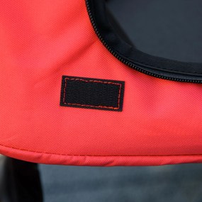 PawHut Összecsukható Háziállat Babakocsi Kutya Macska Párnával, Fékkel Ellátott Kerekekkel, 600D Oxford Szövet, Acél, 102 x 62 x 105 cm, Piros | Aosom