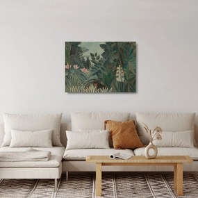 Üveg kép - Henri Rousseau, The Equatorial Jungle, reprodukciók (70x50 cm)