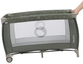 Lionelo - SVEN PLUS utazóágy, bézs/olíva