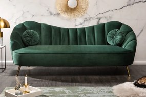 ARIELLE exkluzív bársony kanapé - zöld