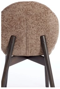 Barna kárpitozott étkezőfotel szett 2 db-os Sinosa – Light &amp; Living