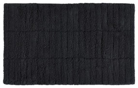 Tiles fekete pamut fürdőszobai kilépő, 50 x 80 cm - Zone