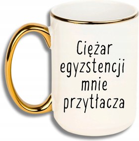 Bögre Nagy Fehér Arany Rant Vicces Ajándék A Létezés Súlya