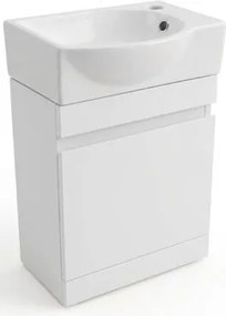 Naturel Verona Fürdőszobaszekrény mosdóval 40x53,2x22 cm fehér fényes VERONA40BLBR