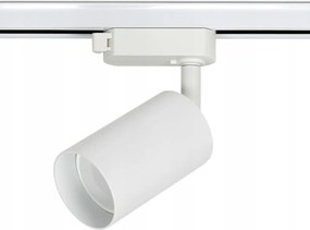 Egyfázisú sínre szerelhető spotlámpa LED-hez GU10 Fehér