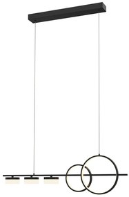 Wofi 7030-502 - LED Dimmelhető csillár zsinóron MESSINA LED/40W/230V fekete
