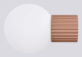 Világosbarna fali lámpa ø 12 cm Orbital – Sollux