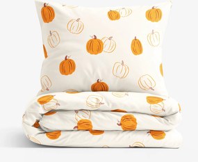 Goldea pamut ágyneműhuzat - őszi tökök 140 x 200 és 70 x 90 cm