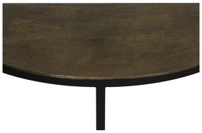 Bronzszínű fém konzolasztal 42x100 cm Peto – Light &amp; Living