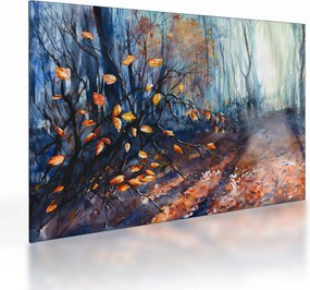 Kép - Az őszi nap sugarai (üvegen) (70x50 cm)