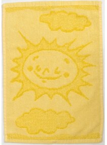 Gyerek törölköző BEBÉ napocska sárga 30x50 cm