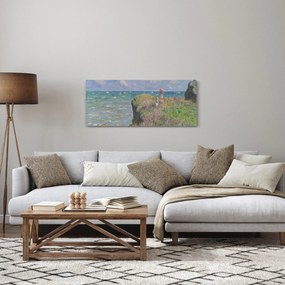 Kép - Claude Monet, Cliff Walk at Pourville, reprodukciók (120x50 cm)