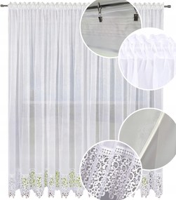 Kész függöny gipiurával 200x240 hosszú sima függöny az erkélyre csipkével