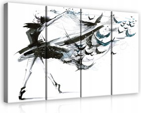 Vászonkép 120x80 Szabadság repülés tánc mozgás elegancia átalakulás álom madarak