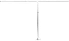 fehér vas napellenzőrúdszett 450 x 245 cm