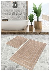 Barna fürdőszobai kilépő szett 2 db-os 60x100 cm – Mila Home