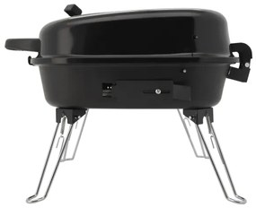 Hordozható faszenes grill fekete