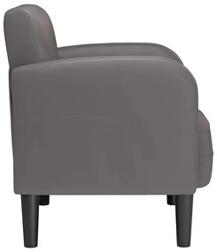 szürke műbőr kanapé szék karfával 54 cm