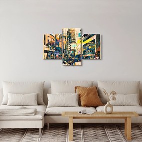 Kép - Festett absztrakció (90x60 cm)