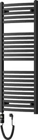 Mexen Helios elektromos radiátor 1200 x 500 mm, 600 W, fekete - W103-1200-500-2600-70