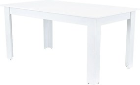 Yorki Standard étkezőasztal 160x90 cm fehér