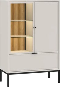 DECO 2 ajtós, 1 fiókos vitrines szekrény | Kasmír