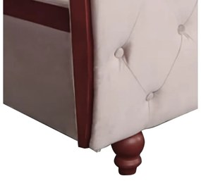 Franciaágy 180x200 cm Bretto (szürkésbarna taupe bársonyszövet). 1119489